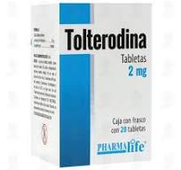 Tolterodina 2 mg, 28 Tabletas Pharmalife.